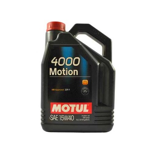 Olio motore MOTUL 4000 Motion 15W40 - minerale - 5 litri