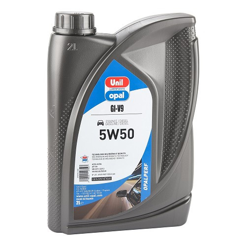  Motorolie UNIL OPALPERF GI-V9 5W50 - 100% synthetisch - 2 liter - UD30434 