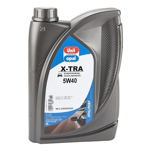  Huile moteur UNIL OPAL OPALJET FUTURA 5W40 - 100% synthèse - 2 Litres - UD30436 