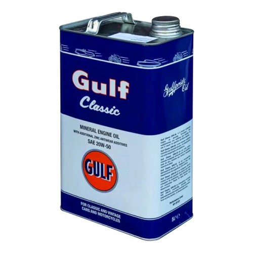 Huile moteur GULF CLASSIC 20W50 - minérale - 5 Litres - UD30445