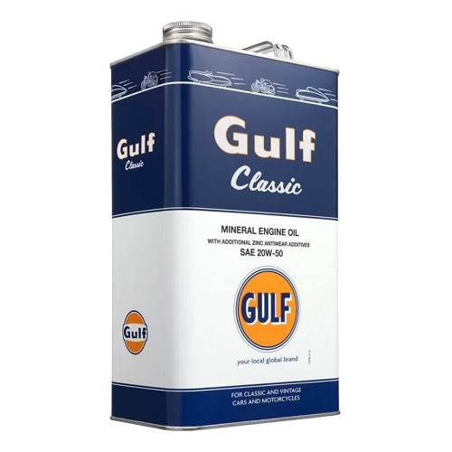  Óleo de motor GULF CLASSIC 20W50 - mineral - 5 litros - UD30445 