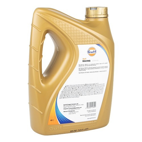 GULF RACING 10W60 motorolie - 100% synthetisch - 4 liter - UD30448