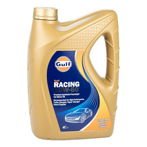  Engine Oil GULF RACING 10W60 - 100% synthetic - 4 Liters - UD30448 