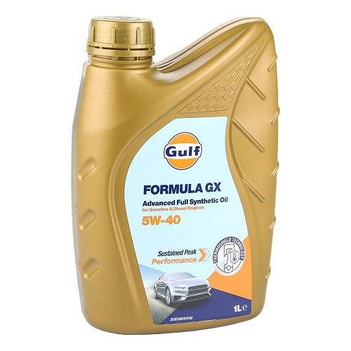  GULF Formula GX 5W40 motorolie - 100% synthetisch - 1 liter - UD30454 