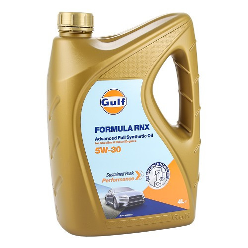 Huile moteur GULF Formula RNX 5W30 Renault RN0720 - 100% synthèse - 4 Litres