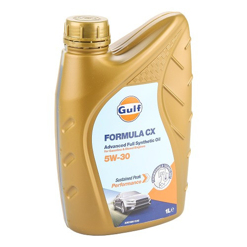 Aceite de motor GULF Formula CX 5W30 GM Dexos2 - 100% sintético - 1 Litro