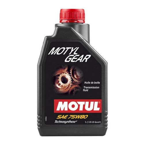  Huile de boîte de vitesses manuelle MOTUL MOTYLGEAR 75W80 - technosynthèse - 1 Litre - UD30471 