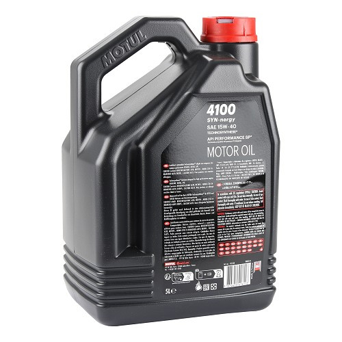 MOTUL 4100 Syn-Nergy 15W40 engine oil - Technosynthèse - 5 Litres - UD30472