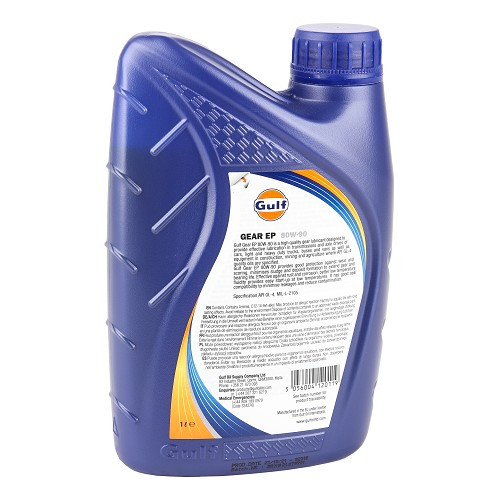 GULF GEAR EP 80W90 API GL-4 olio per cambi e assali manuali - minerale - 1 litro - UD30476