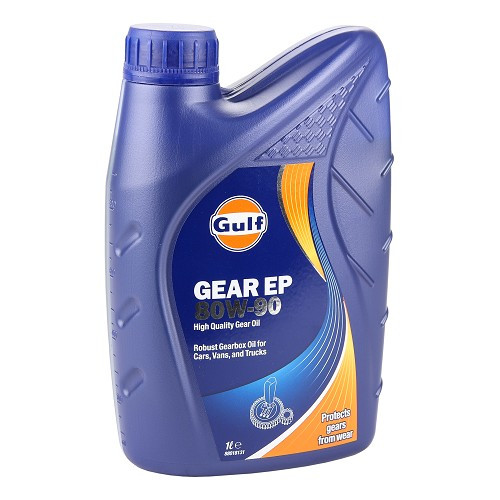  GULF GEAR EP 80W90 API GL-4 óleo para caixa de velocidades manual e eixos - mineral - 1 litro - UD30476 