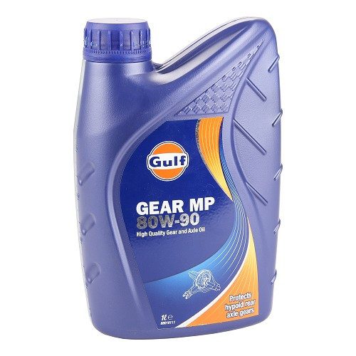  GULF GEAR MP 80W90 API GL-5 handgeschakelde versnellingsbak- en asolie - mineraal - 1 liter - UD30477 