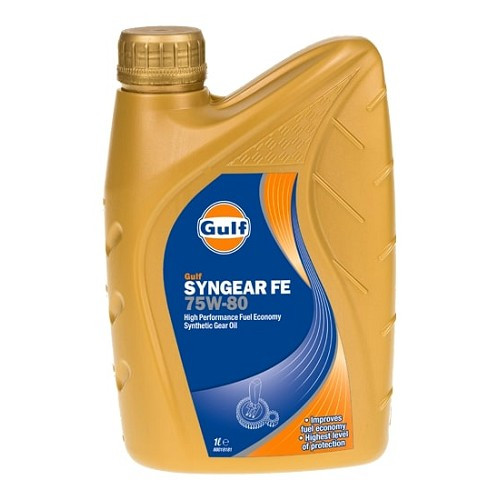  GULF SYNGEAR FE 75W80 API GL-4 Handschaltgetriebeöl - 100% synthetisch - 1 Liter - UD30479 