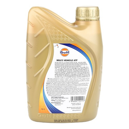 GULF MULTI VEHICLE ATF automatic gearbox oil - 100% synthetic - 1 Litre - UD30483