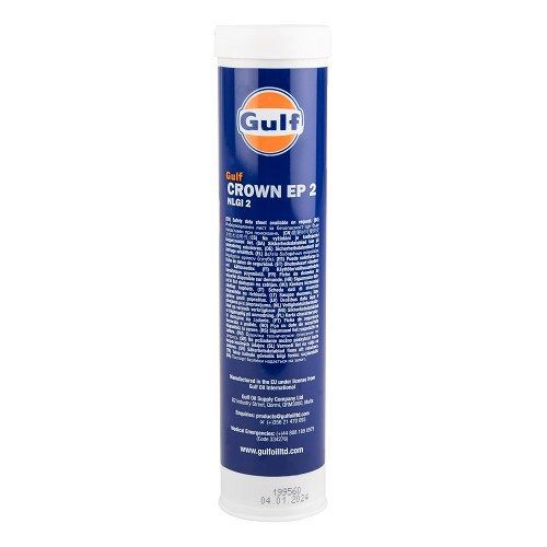 GULF Crown EP 2 NLGI2 massa lubrificante de lítio multiusos de extrema pressão - cartucho - 400g - UD30484