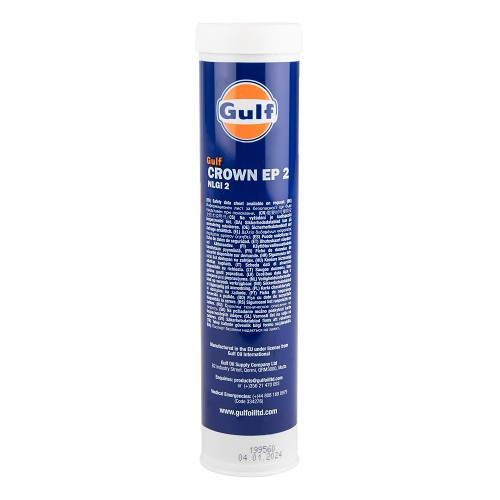 GULF Crown EP 2 Grasso multiuso al litio per pressioni estreme NLGI2 - Cartuccia - 400g - UD30484