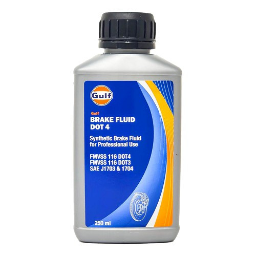  Fluido sintético para travões e embraiagens GULF DOT 4 - lata - 250ml - UD30486 