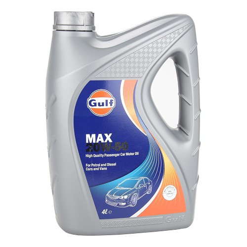  Mehrbereichsmotorenöl GULF MAX 20W50 - mineralisch - 4 Liter - UD30489 