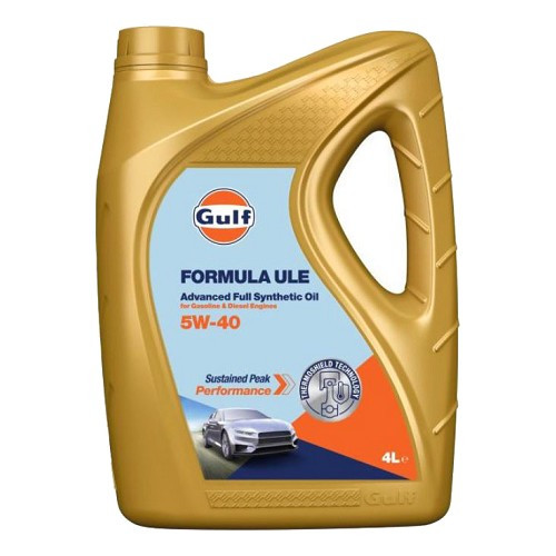  Huile moteur GULF Formula ULE 5W40 - 100% synthèse - 4 Litres - UD30490 