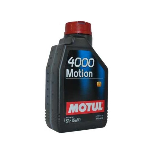 Aceite de motor MOTUL 4000 Motion 15W50 - mineral - 1 Litro - UD30525