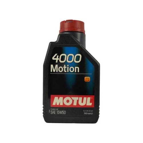     
                
                
    Olio motore MOTUL 4000 Motion 15W50 - minerale - 1 litro - UD30525
