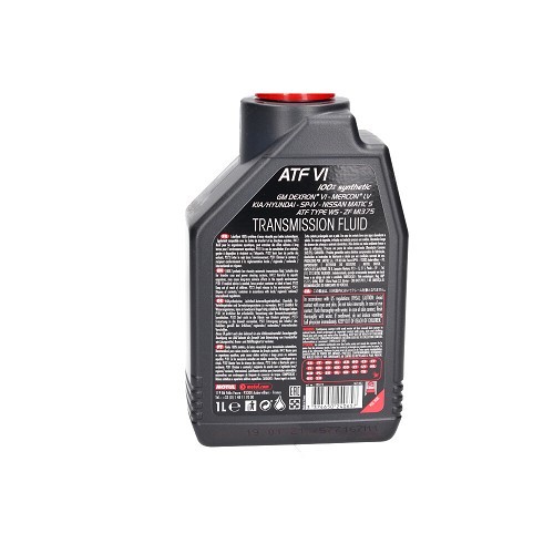  Huile de boîte de vitesses automatique MOTUL ATF VI - 100% synthétique - 1 Litre - UD30560-1 