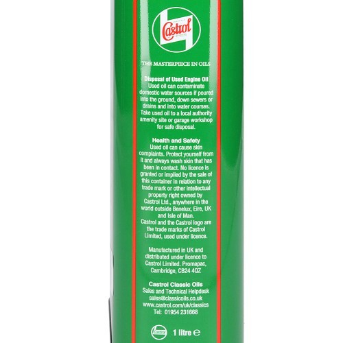 Huile de pont CASTROL CLASSIC EP140 - minérale - 1 Litre - UD30636