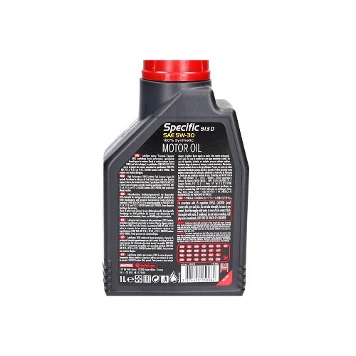 MOTUL Specific 913D 5W30 Motoröl - synthetisch - 1 Liter - UD30700