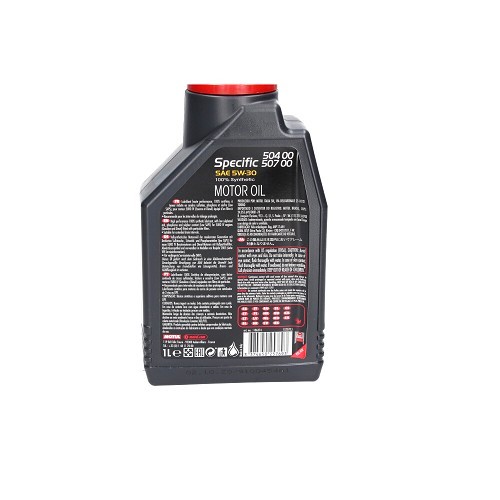 Aceite Motul 5W30 Specific 504 00 - 507 00, 1 litro - UD30706