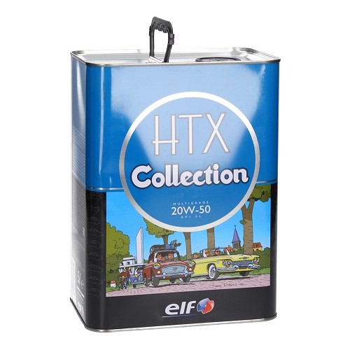 Huile moteur ELF Classic Cars HTX Collection 20W50 - minérale - 5 Litres