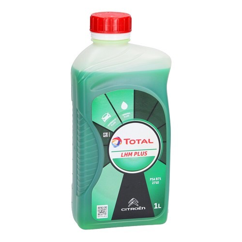  TotalEnergies LHM PLUS líquido mineral para la central hidráulica de Citroën - verde fluorescente - 1 Litro - UD30813 