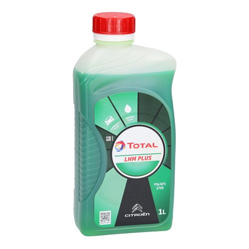  TotalEnergies LHM PLUS mineraal vloeistof voor Citroën hydraulische krachtcentrale - fluorescerend groen - 1 Liter - UD30813 