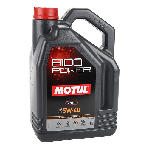  Sportmotoröl MOTUL 8100 POWER 5W40 - 100% Synthese - 5 Liter - UD31005 