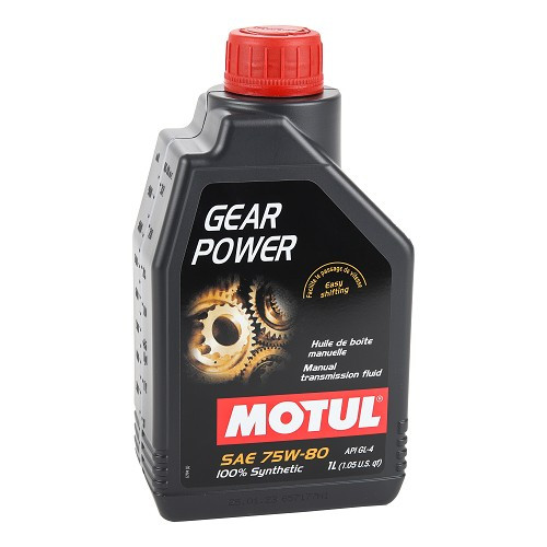  Manual gearbox oil MOTUL GEAR POWER 75W80 - synthetic - 1 Litre - UD31008 