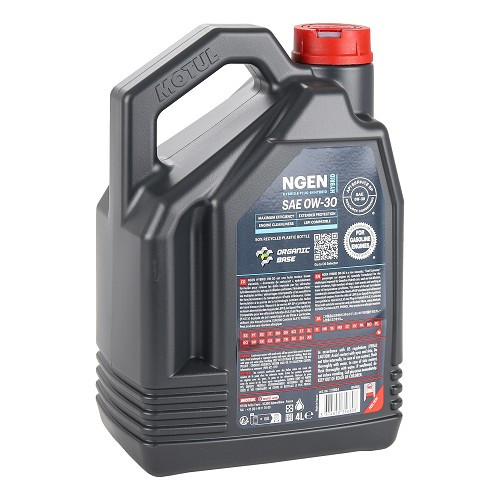 Huile moteur MOTUL NGEN HYBRID 0W30 - synthétique - 4 Litres - UD31015