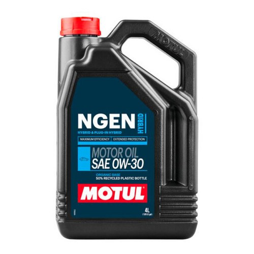  Huile moteur MOTUL NGEN HYBRID 0W30 - synthétique - 4 Litres - UD31015 