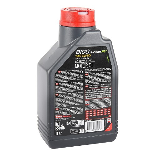 Motor oil MOTUL 8100 X-clean FE 5W30 - 100% synthetic - 1 Litre - UD31018