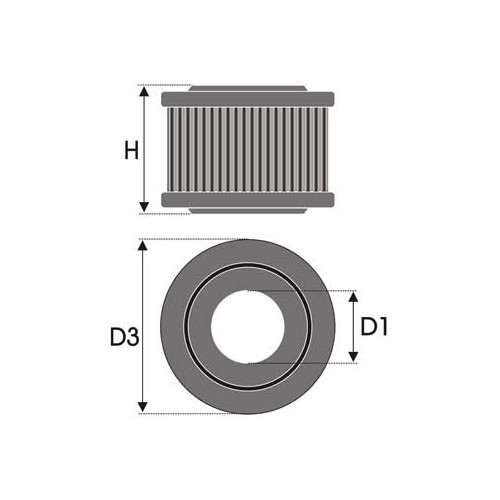  Green air filter for ALFA 2000 - UE00002 