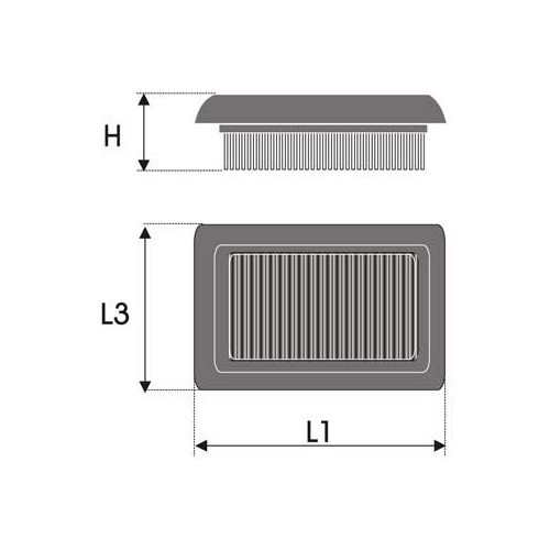  Green air filter for ALFA ALFA SUD 1.5L Ti - UE00010 