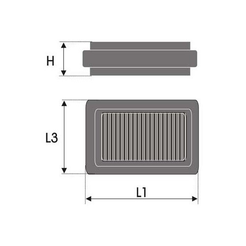  Groene luchtfilter voor BMW 528 E - UE00060 