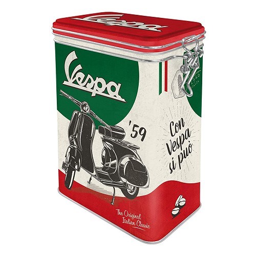  Boîte décorative métallique VESPA ORIGINAL ITALIAN CLASSIC - 7.5 x 11 x 17.5 cm - UF01301 