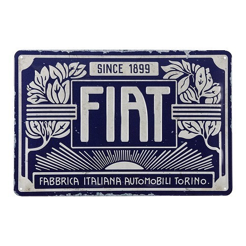     
                
                
    FIAT metalen decoratieve plaat - 20 x 30 cm - UF01321
