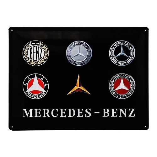  Targa decorativa in metallo MERCEDES BENZ - 30 x 40 cm - UF01337 