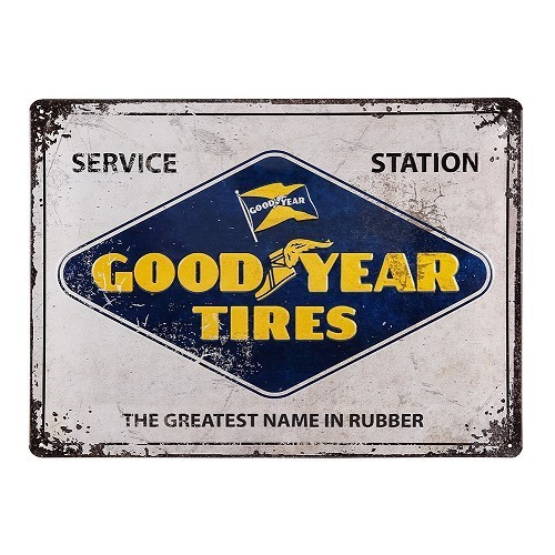  Plaque décorative métallique GOOD YEAR TIRES - 30 x 40 cm - UF01355 