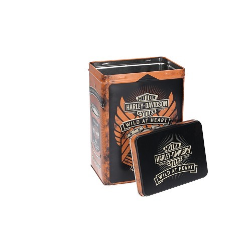  Boîte décorative métallique HARLEY DAVIDSON WILD AT HEART - 10 x 14 x 20 cm - UF01359 