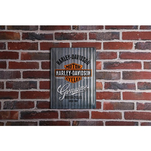 HARLEY DAVIDSON GENUINE decorative metallic plaque - 30 x 40 cm - UF01369