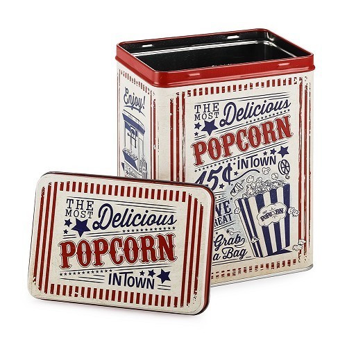 Boîte décorative métallique POP CORN - UF01402