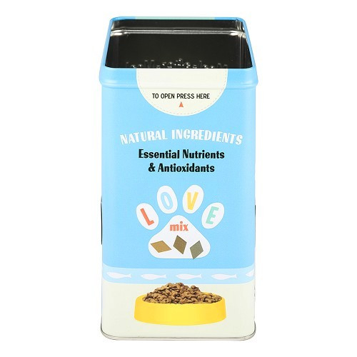 Caixa decorativa metálica CAT FOOD - UF01409