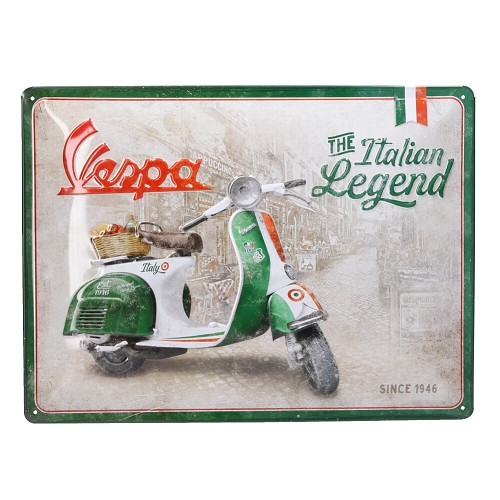  Dekorative Metallplatte VESPA - 30 x 40 cm - UF01435 