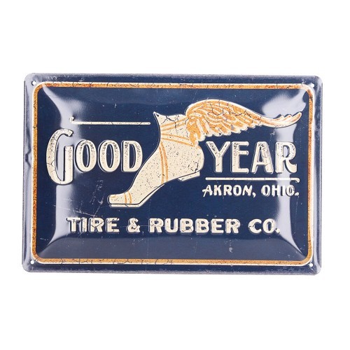  GOOD YEAR VINTAGE decorative metallic plaque - 30 x 20 cm - UF01438 