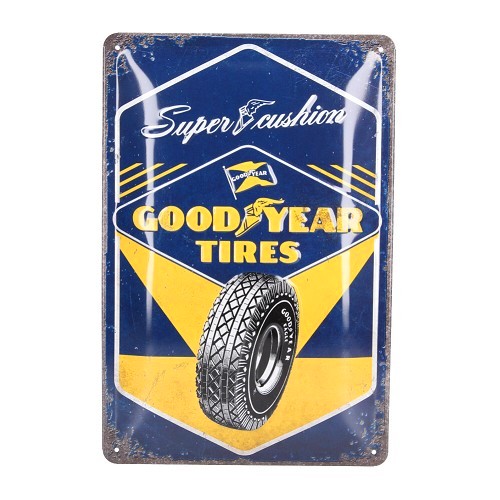  Plaque décorative métallique GOOD YEAR TIRES - 30 x 20 cm - UF01439 